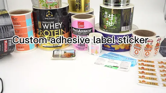 Custom Full Color Transparent Glas Sluxury Bottle Labels Stickers